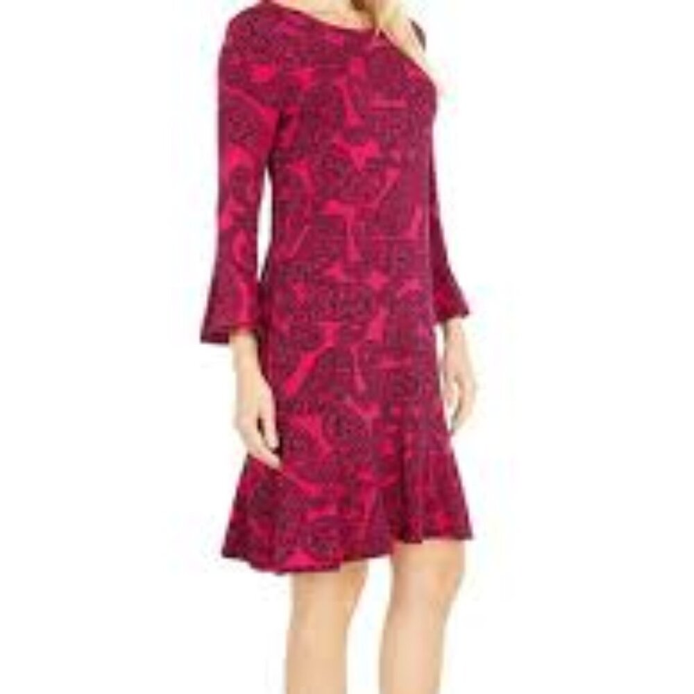 NWT MICHAEL Michael Kors Floral Paisley-Print Flounce Dress